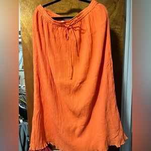 for the republic maxi orange skirt l